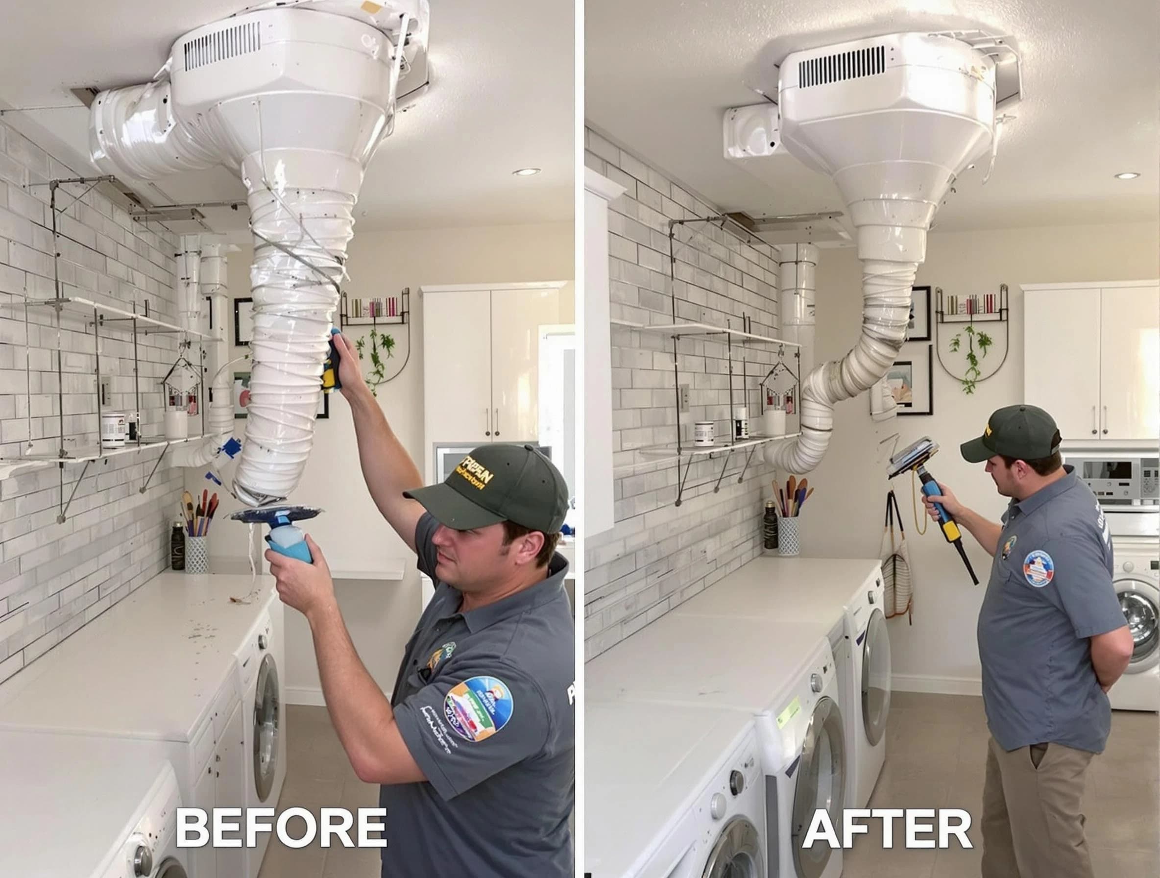 Professional dryer exhaust vent cleaning by East Basin Dryer Vent Cleaning in East Basin