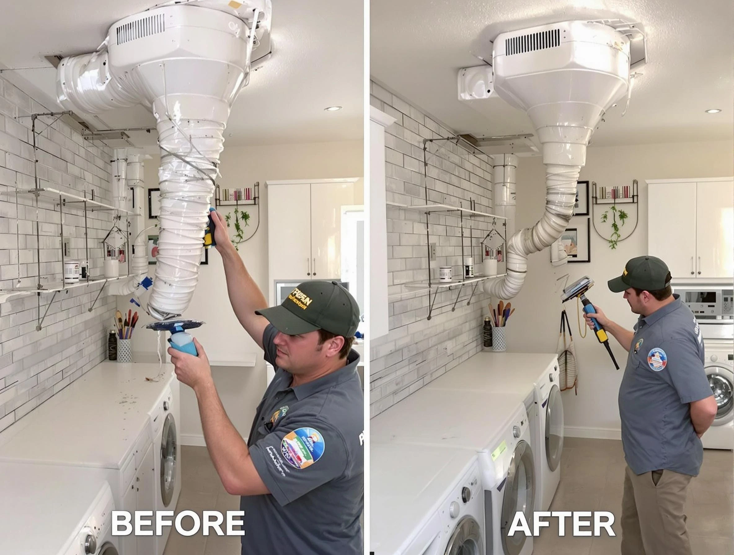 Professional dryer exhaust vent cleaning by East Basin Dryer Vent Cleaning in East Basin