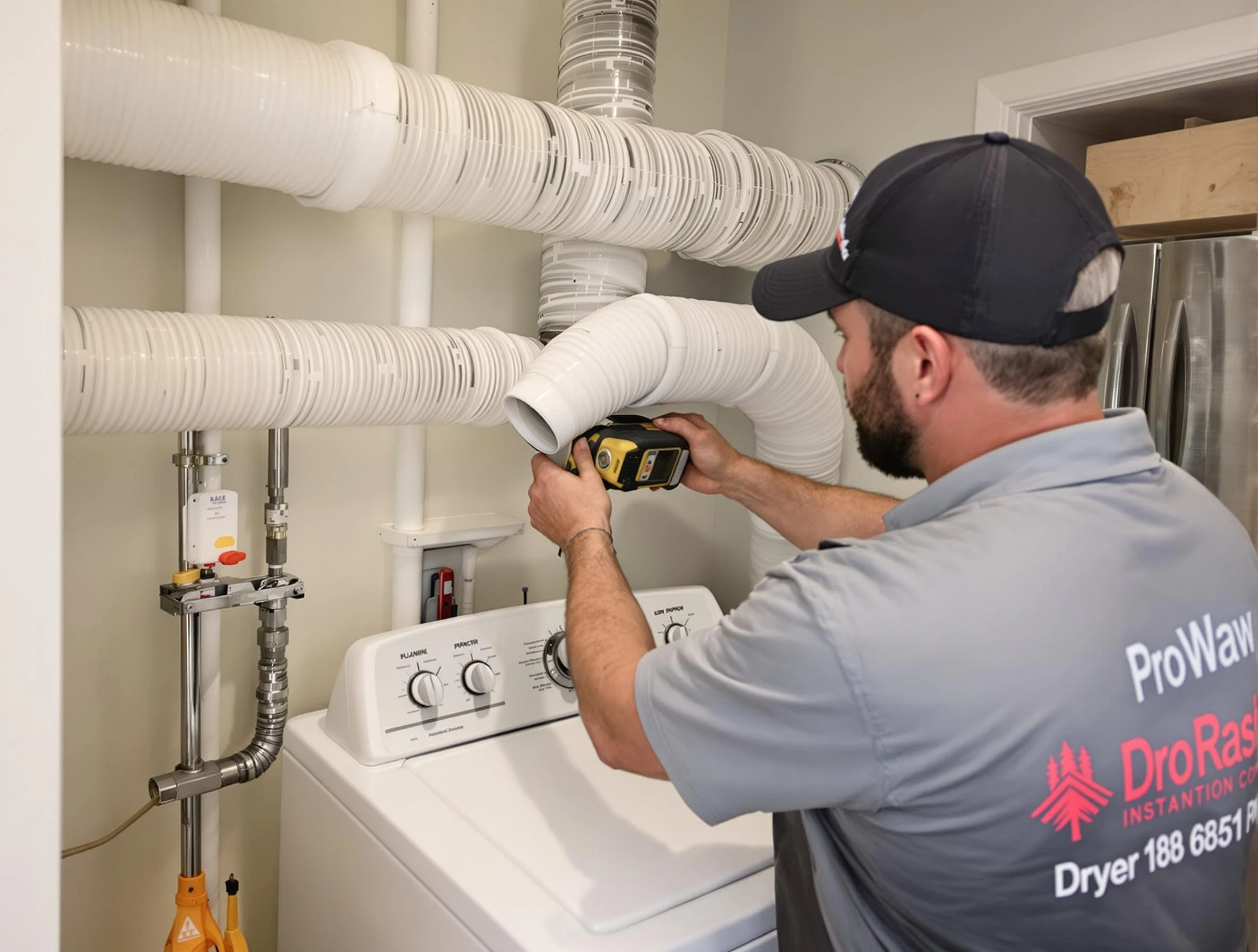 Professional dryer vent hose installation by East Basin Dryer Vent Cleaning in East Basin